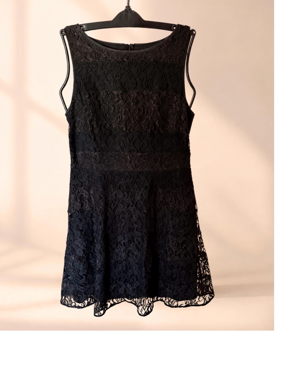 Jessica Simpson Black Lace Fit & Flare Cocktail Dress Size 12